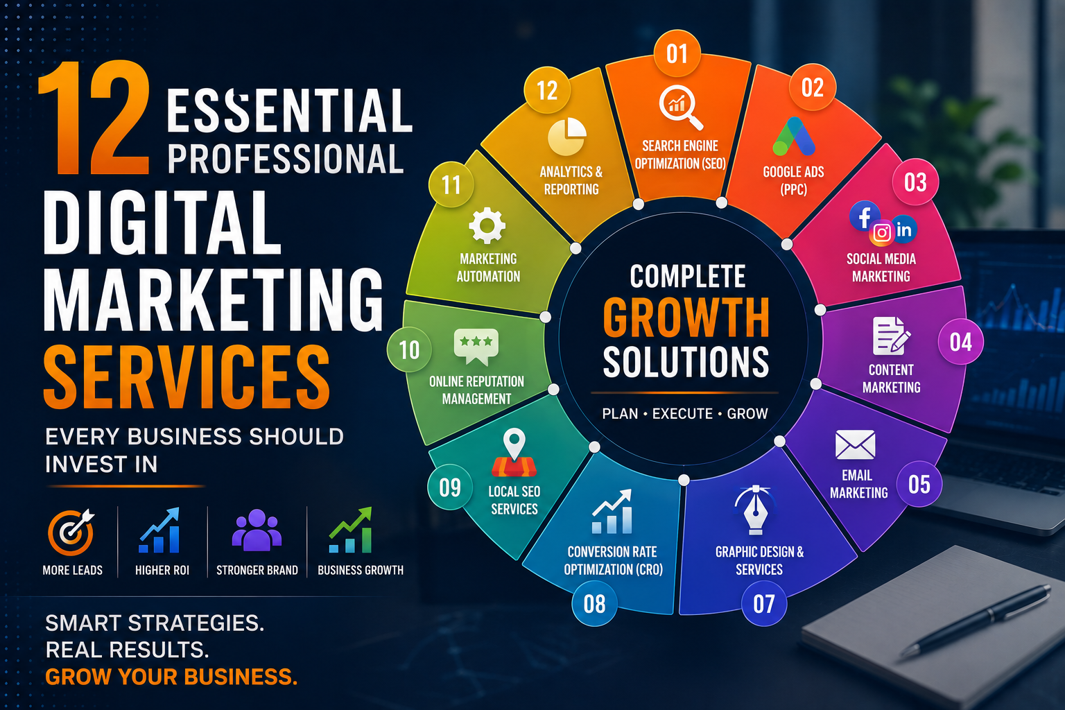 12 Essential Professional Digital Marketing Services Every Business Should Invest In
